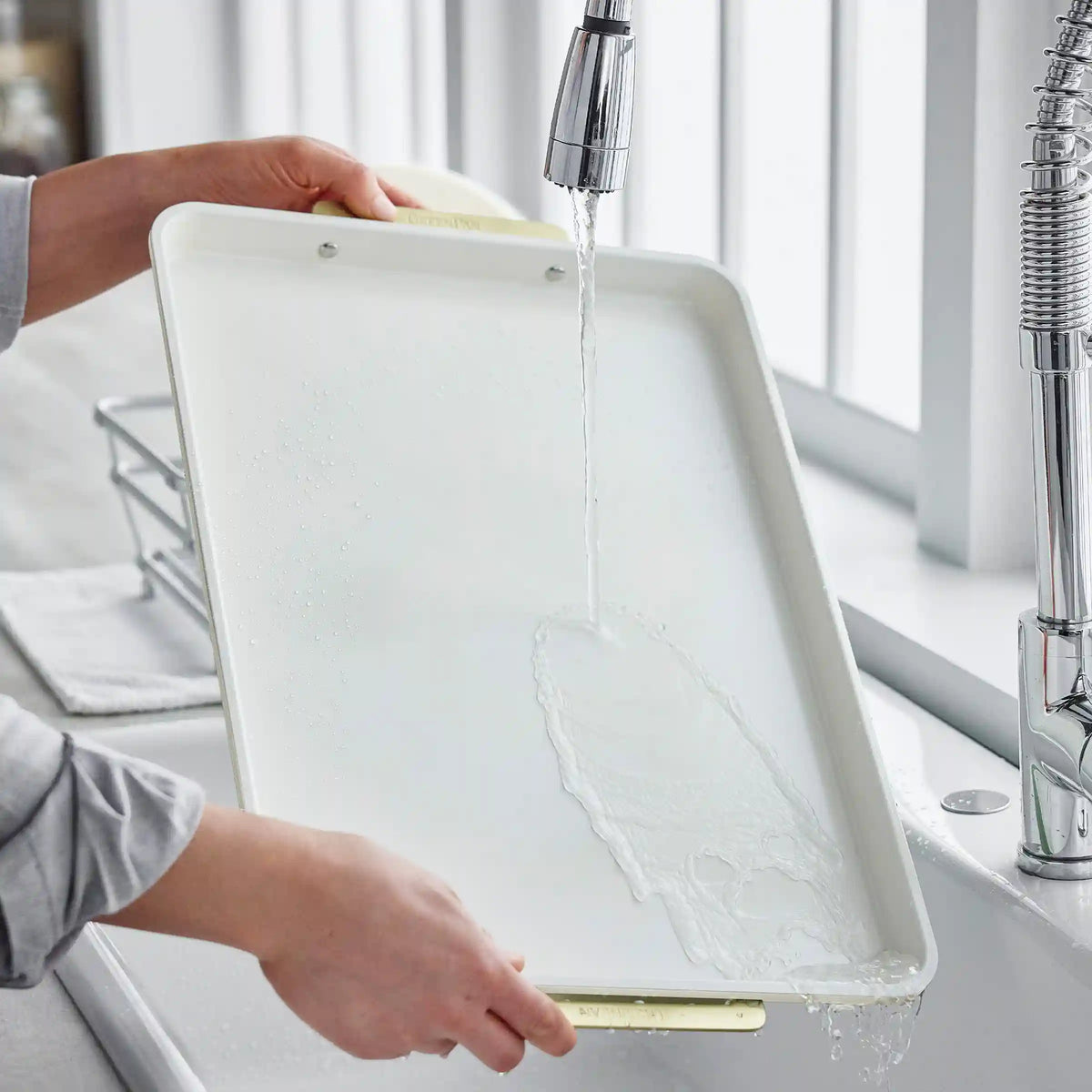 Reserve Bakeware 2-Piece 13" x 18" Half Sheet Pan Set | Cream
