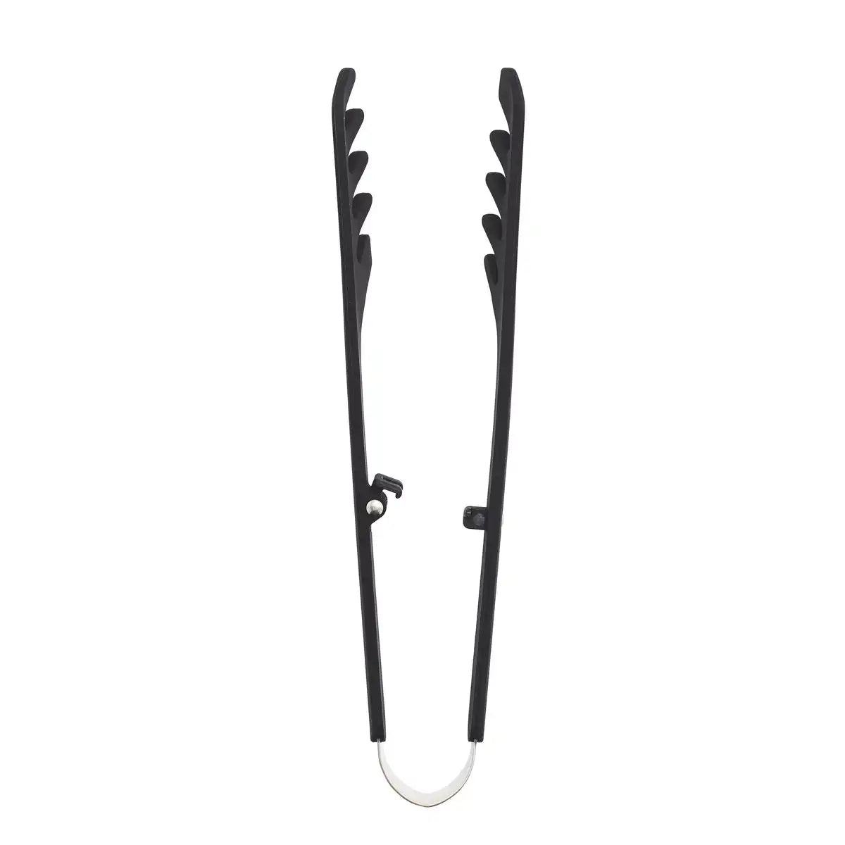 Premiere Silicone Locking Pasta Tongs | Black
