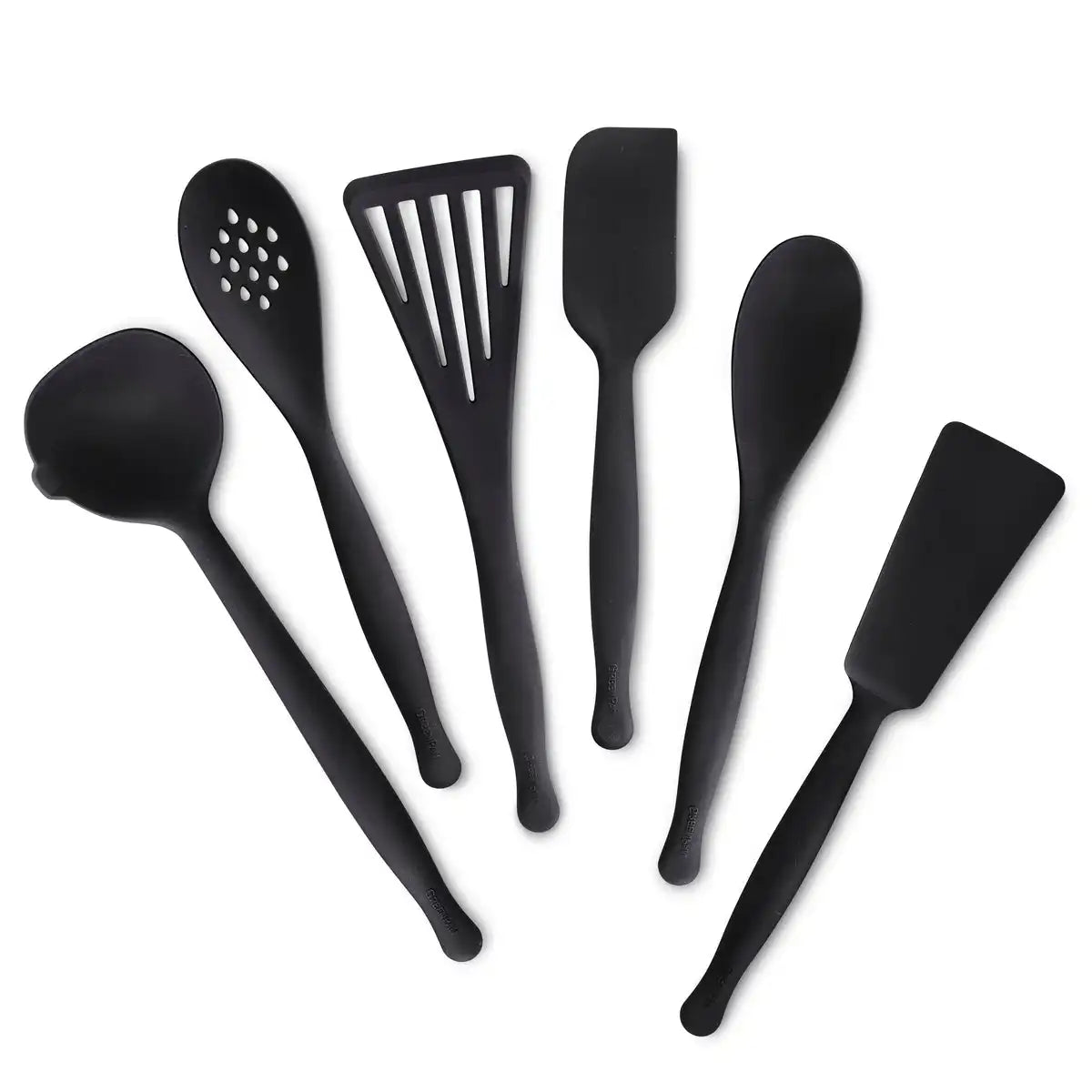 Premiere Silicone 6-Piece Utensil Set | Black