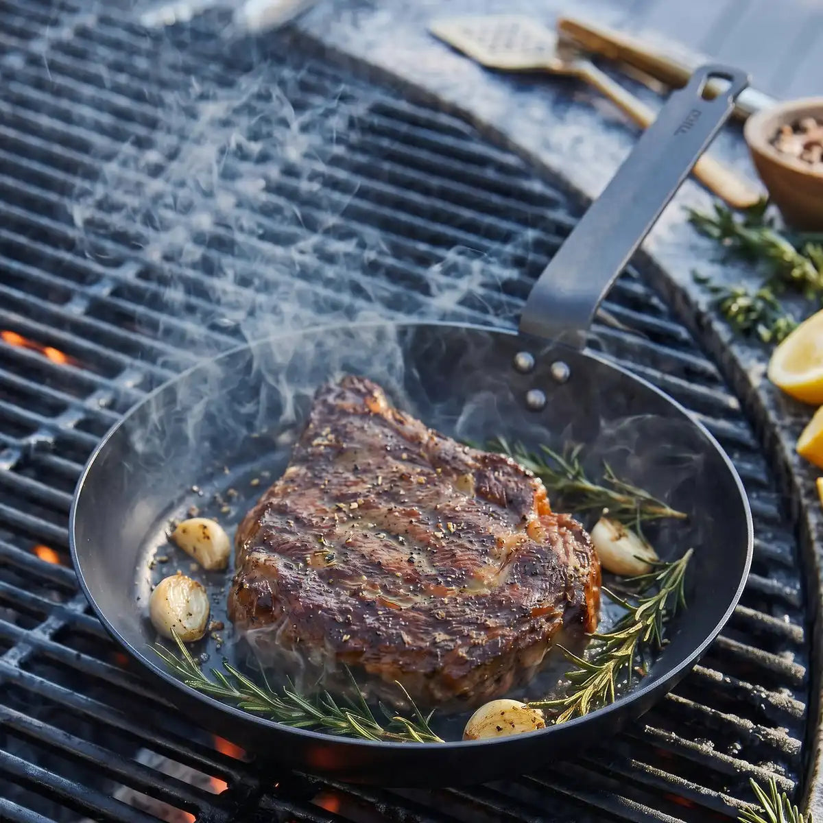Bobby Flay by GreenPan 8", 10" and 12" Carbon Steel Frypan Set