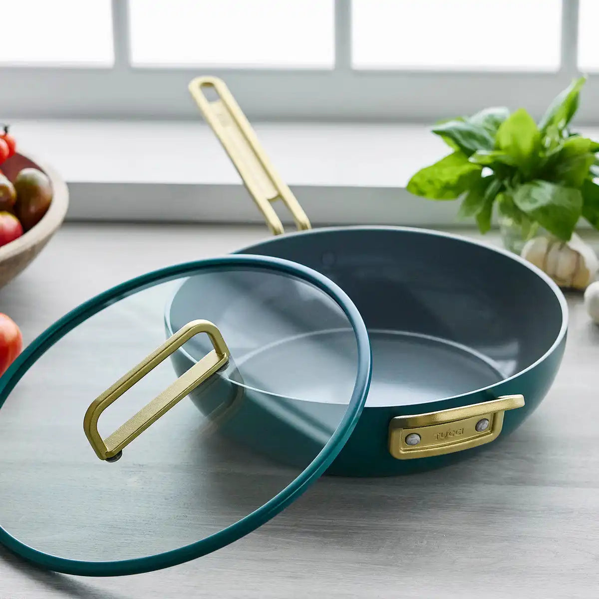 Stanley Tucci™ Ceramic Nonstick 4.5-Quart Stanley Pan Jr. | Venetian Teal