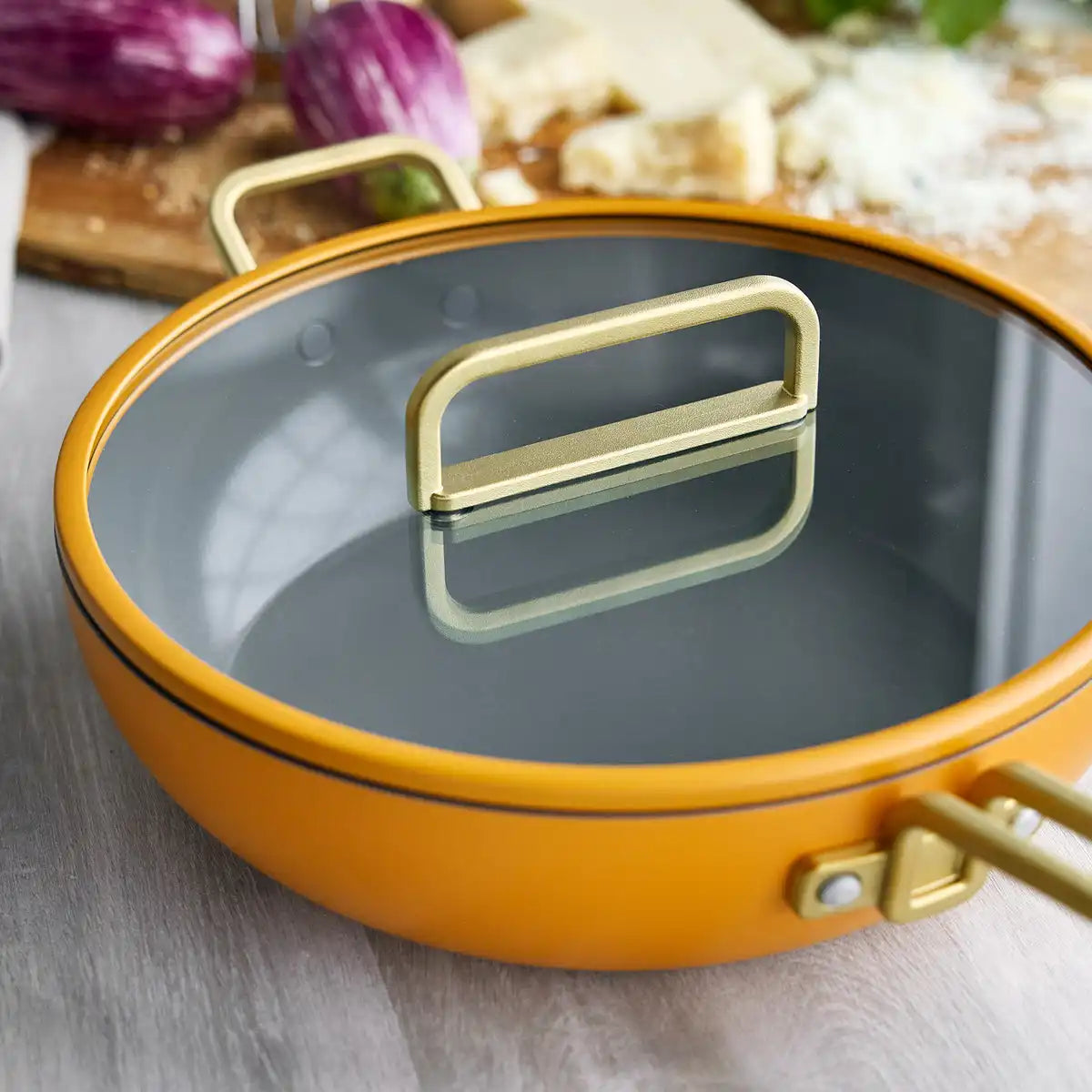 Stanley Tucci™ Ceramic Nonstick 4.5-Quart Stanley Pan Jr. | Roma Gold