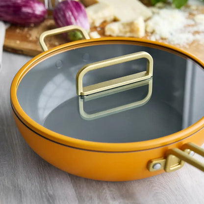 Stanley Tucci™ Ceramic Nonstick 4.5-Quart Stanley Pan Jr. | Roma Gold