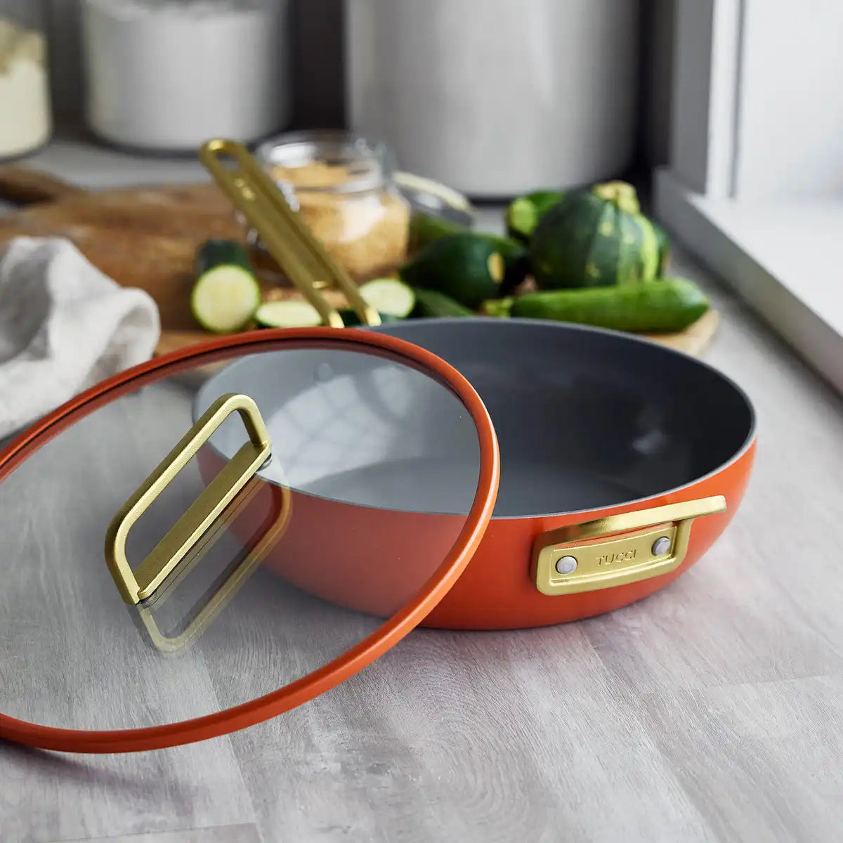 Stanley Tucci™ Ceramic Nonstick 4.5-Quart Stanley Pan Jr. | Amalfi Sunset
