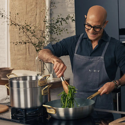 Stanley Tucci™ Mixed Material Stainless Steel 11-Piece Cookware Set
