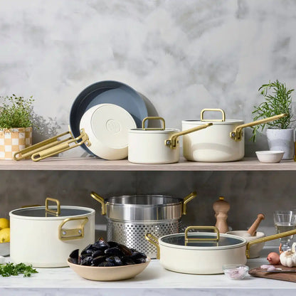 Stanley Tucci™ Ceramic Nonstick 4.5-Quart Stanley Pan Jr. | Carrara White