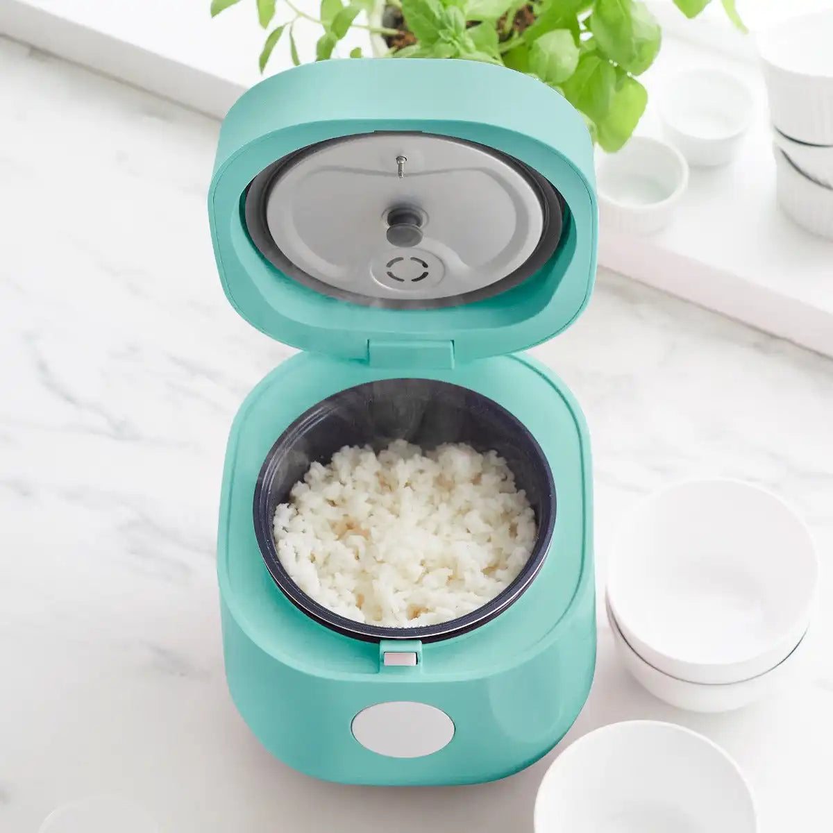 GreenLife 4-Cup Rice & Grains Cooker | Turquoise