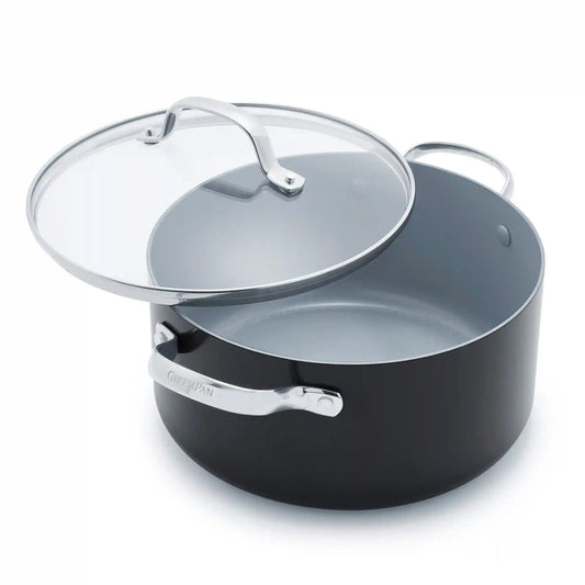 Valencia Pro Ceramic Nonstick 5.5-Quart Stockpot with Lid