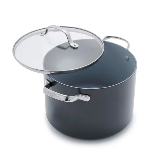 Valencia Pro Ceramic Nonstick 8-Quart Stockpot with Lid