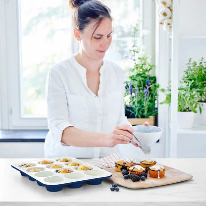 GreenLife Ceramic Nonstick Muffin Pan | Navy