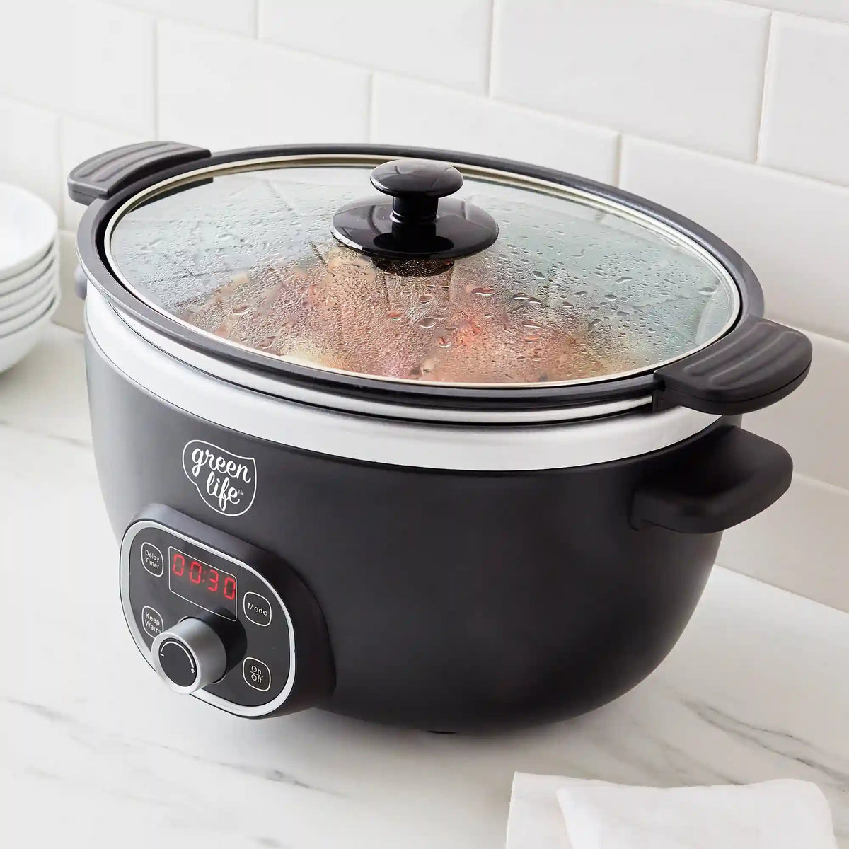 GreenLife Healthy 6-Quart Slow Cooker | Black