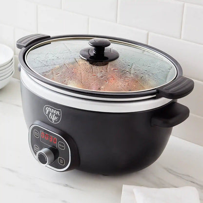 GreenLife Healthy 6-Quart Slow Cooker | Black