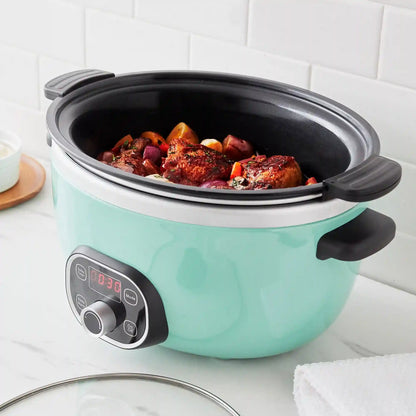 GreenLife Healthy 6-Quart Slow Cooker | Turquoise