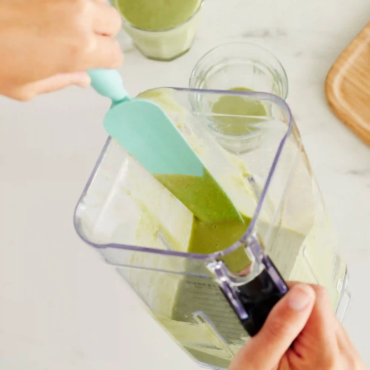 GreenLife Easy Reach Silicone Spatula, 2-Piece Set | Turquoise