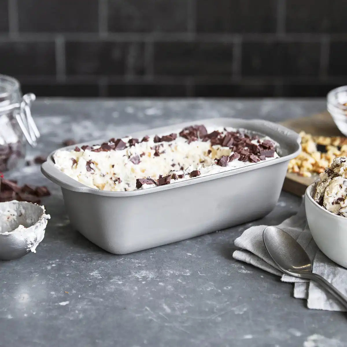 Premiere Ovenware Ceramic Nonstick 1 lb. Loaf Pan | Gray