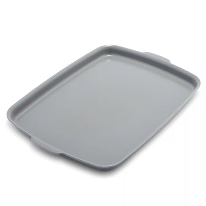Premiere Ovenware Ceramic Nonstick 13" x 9" Quarter Sheet Pan | Gray