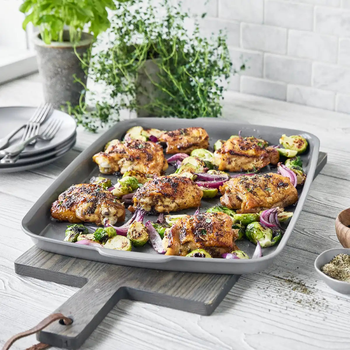 Premiere Ovenware Ceramic Nonstick 6-Piece Set | Gray