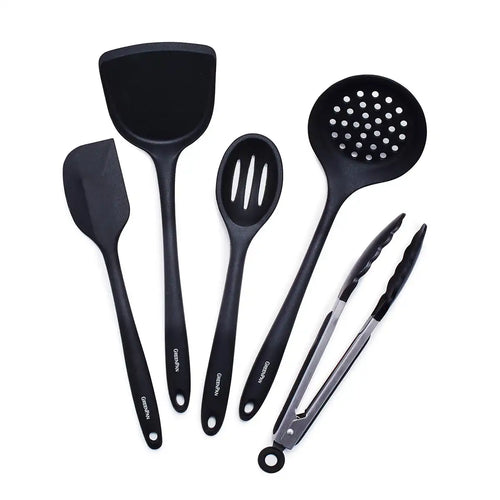 5-Piece Silicone Utensil Set | Black