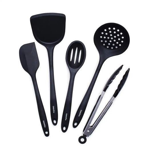 5-Piece Silicone Utensil Set | Black