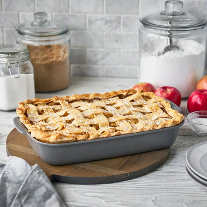 Premiere Ovenware Ceramic Nonstick 13" x 9" Rectangular Baker | Gray