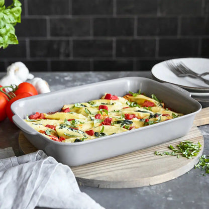 Premiere Ovenware Ceramic Nonstick 13" x 9" Rectangular Baker | Gray
