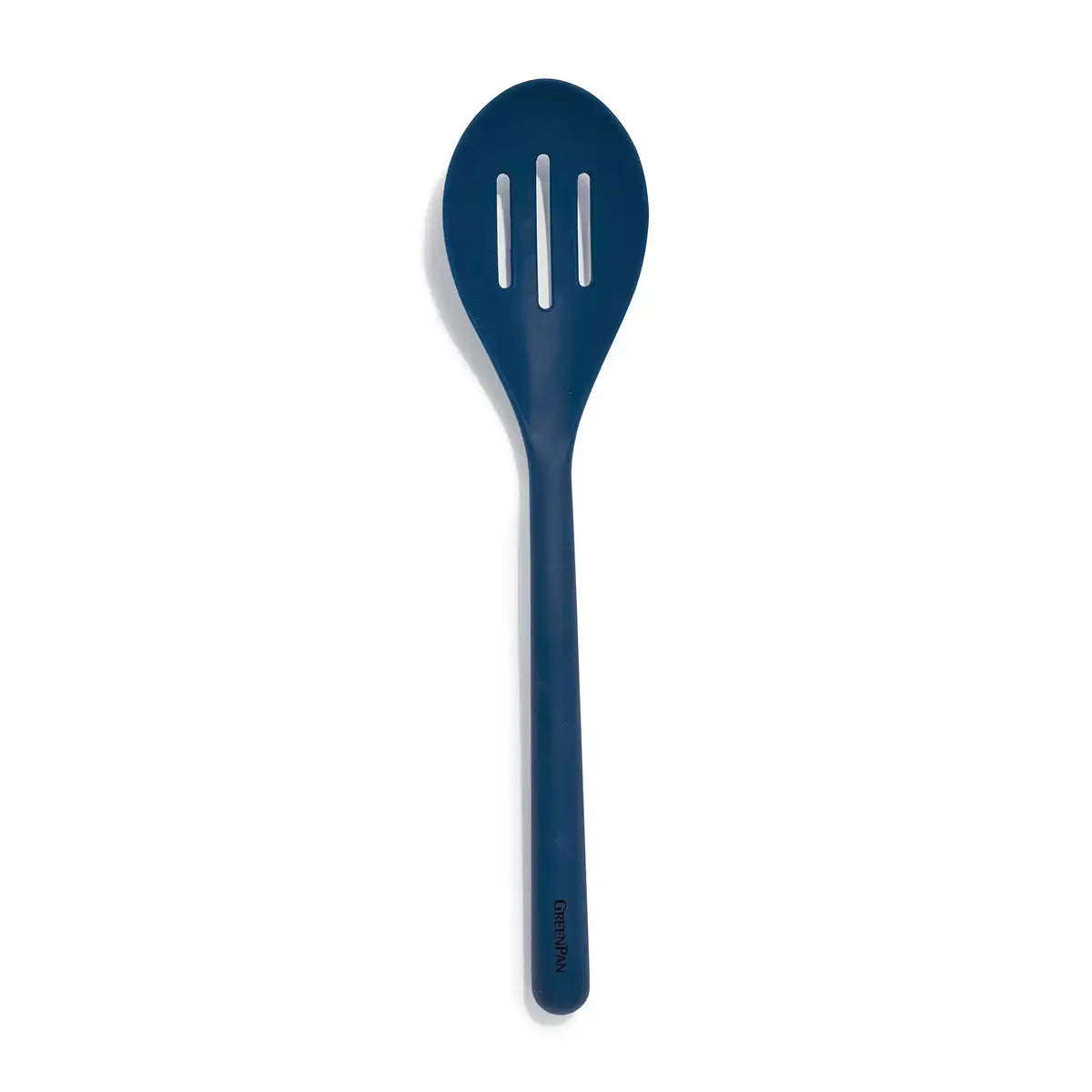 Platinum Silicone Slotted Spoon | Navy