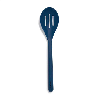 Platinum Silicone Slotted Spoon | Navy