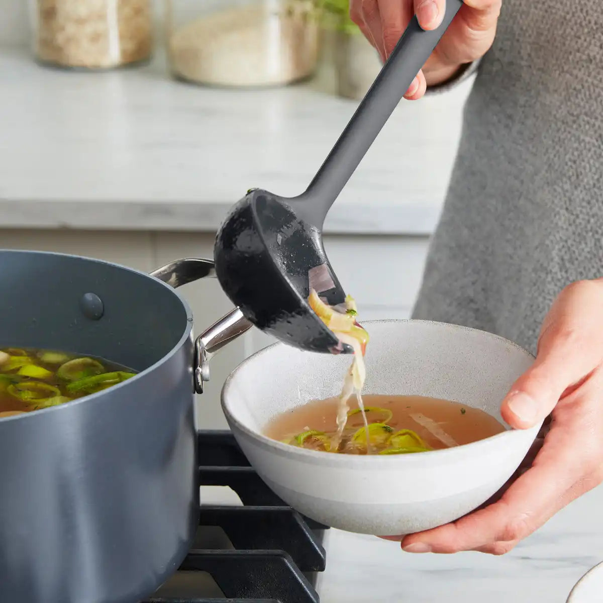 Platinum Silicone Ladle | Gray