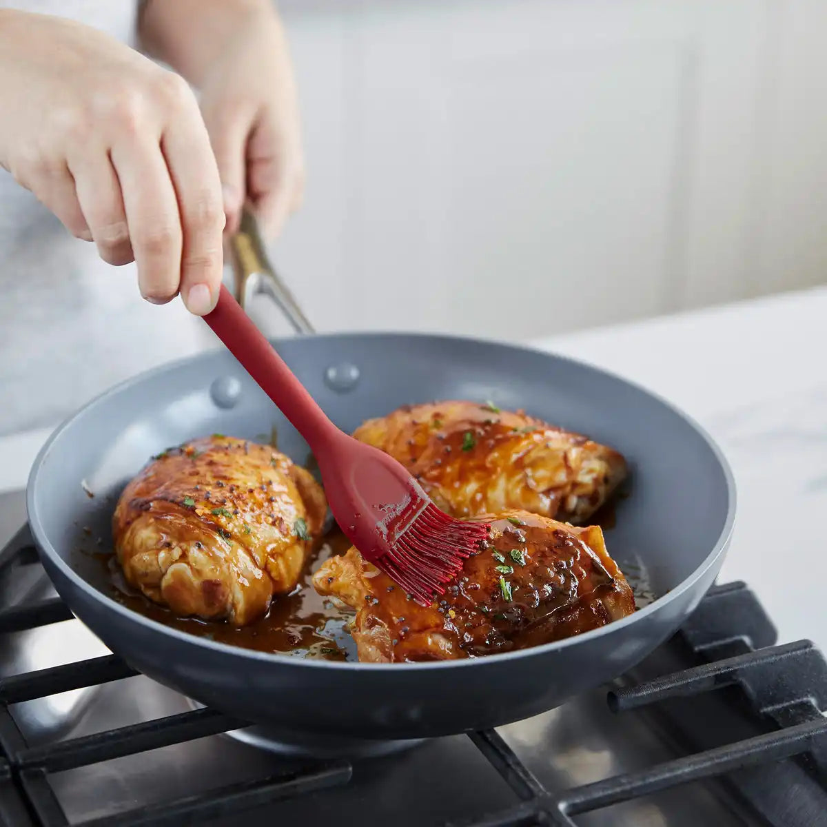 Platinum Silicone Basting Brush | Red