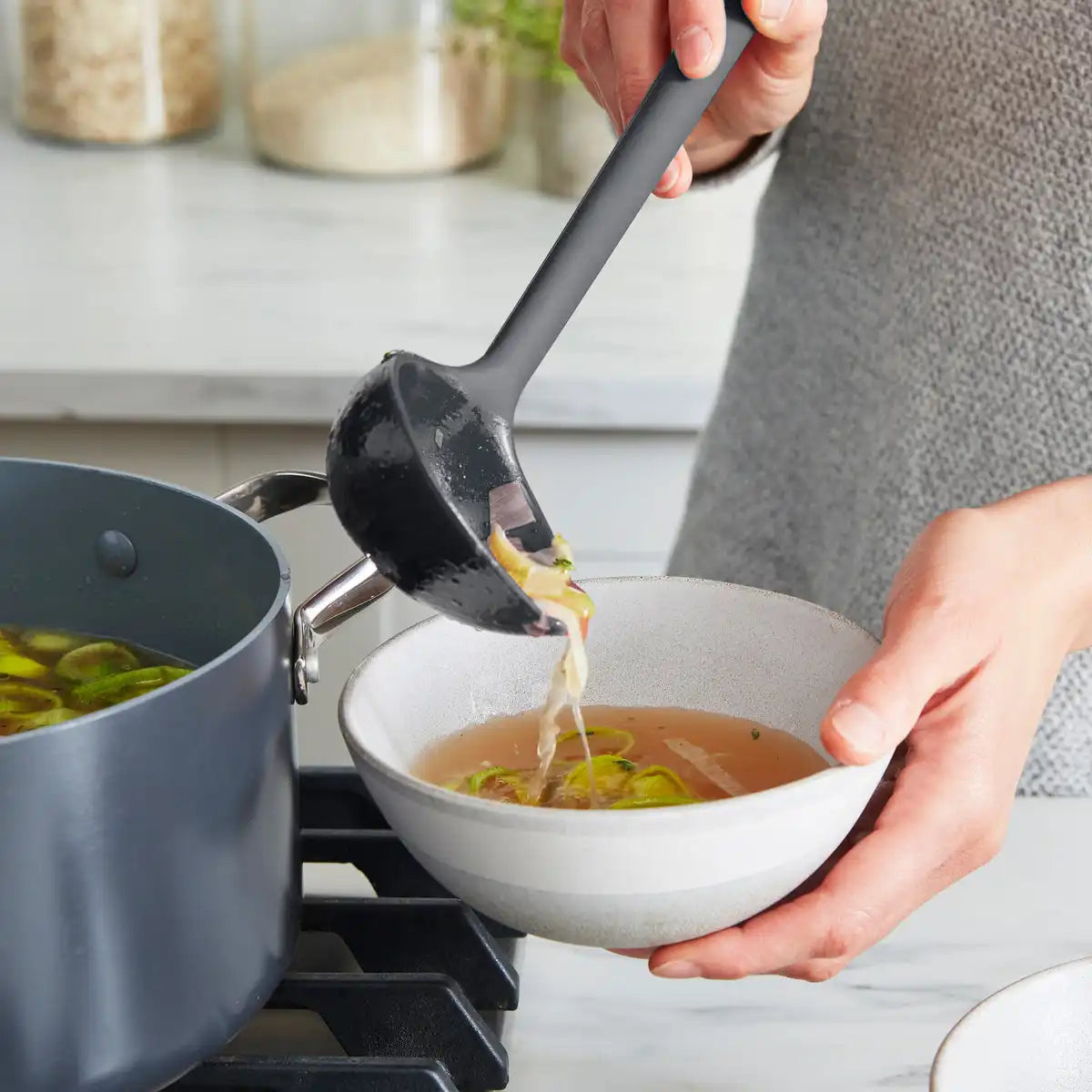 Platinum Silicone Tools 7-Piece Utensil Set | Gray