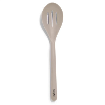 Platinum Silicone Slotted Spoon | Taupe