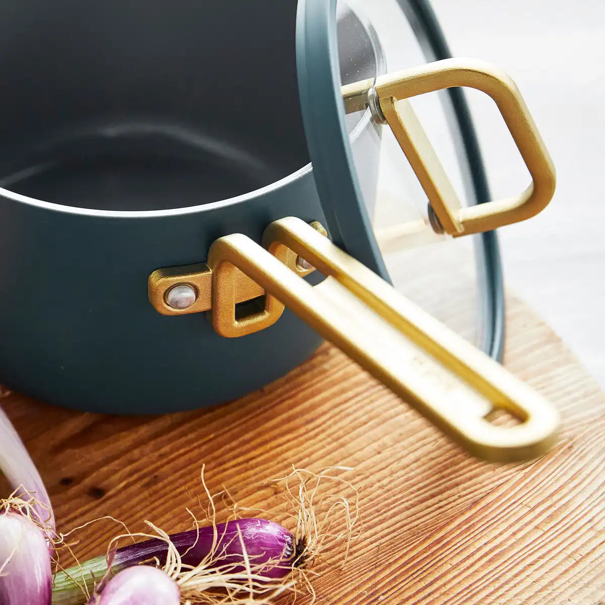 Stanley Tucci™ Ceramic Nonstick 4-Piece Saucepan Set | Venetian Teal