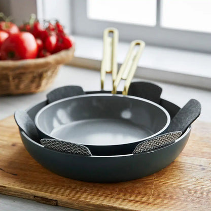 Stanley Tucci™ Ceramic Nonstick 4-Piece Frypan Set | Venetian Teal