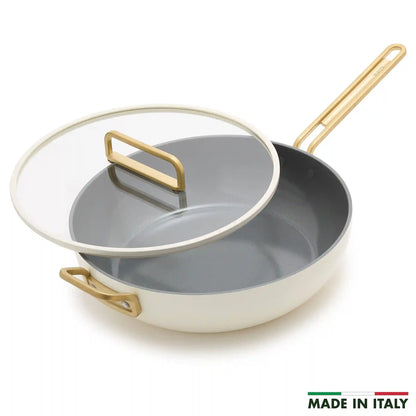 Stanley Tucci™ Ceramic Nonstick 6.5-Quart Essential Stanley Pan | Carrara White
