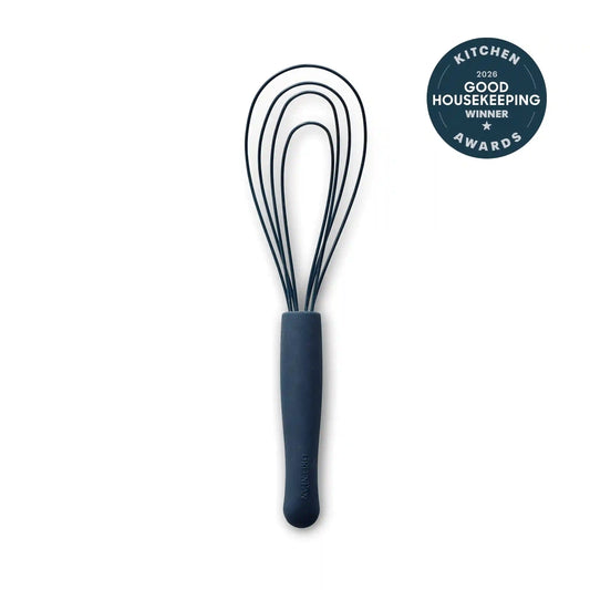 Premiere Silicone Flat Whisk | Oxford Blue