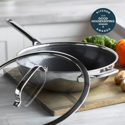 Spectra Thermobond Hybrid Ceramic Nonstick 12" Wok with Lid