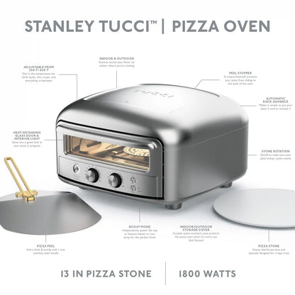 Stanley Tucci™ Indoor and Outdoor Pizza Oven | Stainless Steel