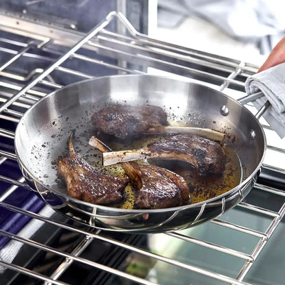 Valencia Pro Stainless Steel Uncoated 10" Frypan