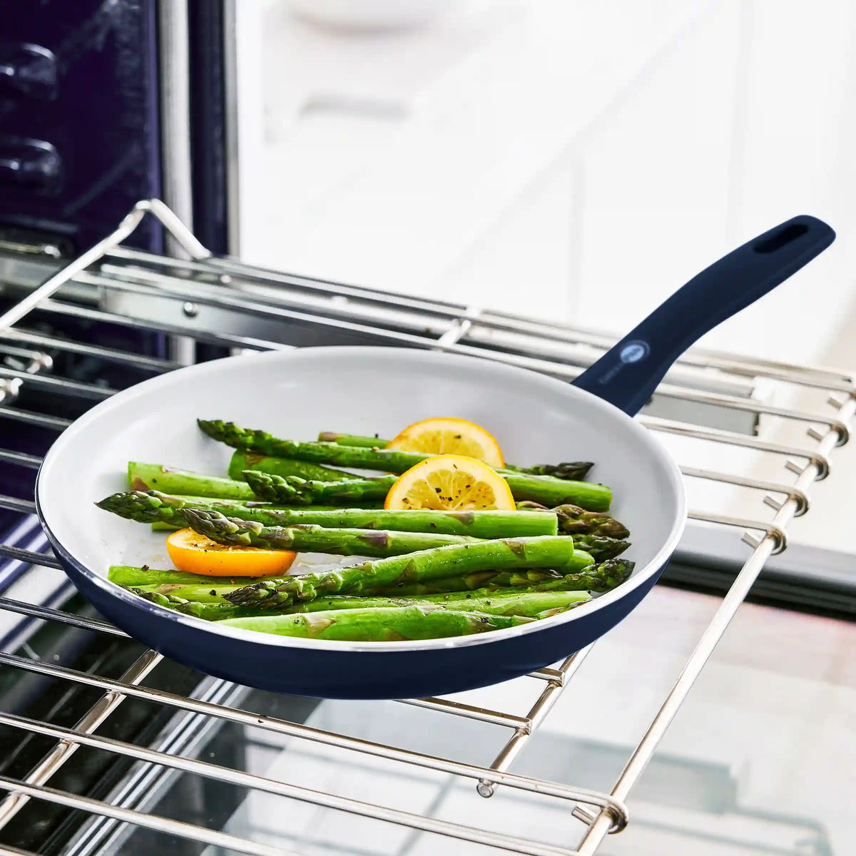 Dover Ceramic Nonstick 12-Piece Cookware Set | Oxford Blue