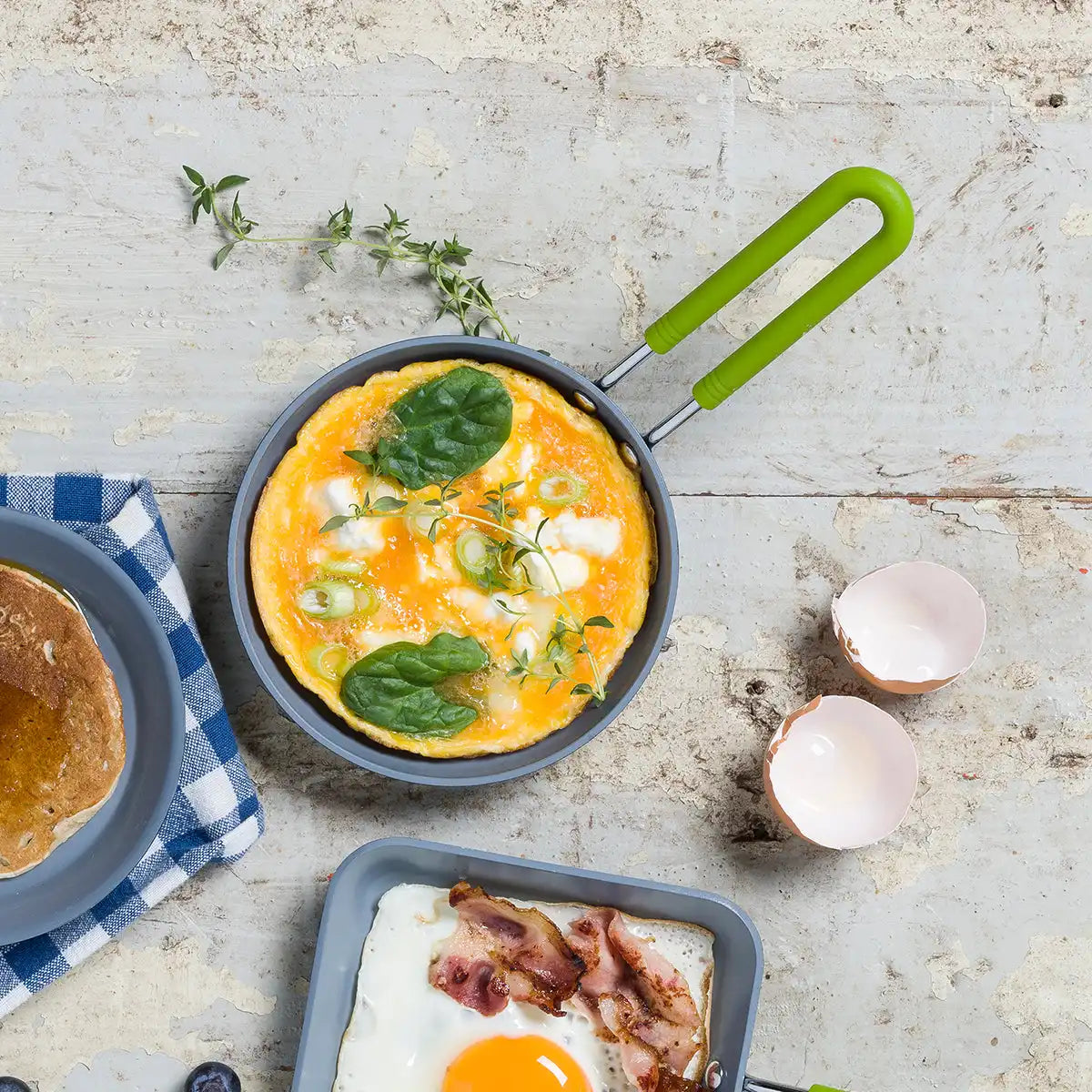 Mini Ceramic Nonstick 5" Round Frypan | Green