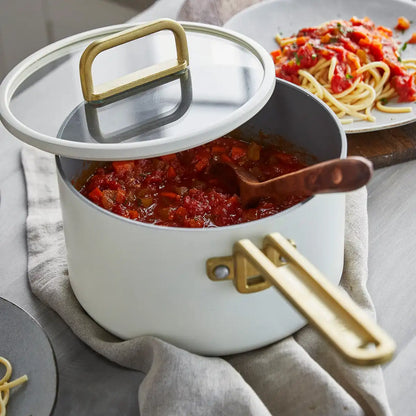 Stanley Tucci™ Ceramic Nonstick 4-Piece Chef Set | Carrara White
