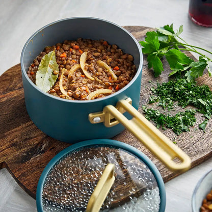 Stanley Tucci™ Ceramic Nonstick 3-Piece Mini Set | Venetian Teal