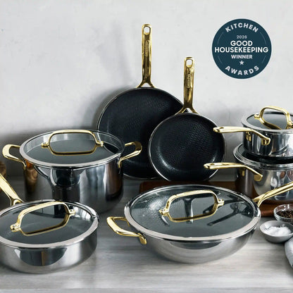Spectra Gold Thermobond Hybrid Ceramic Nonstick 12-Piece Cookware Set