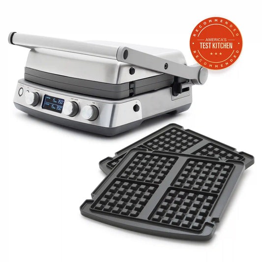 Elite Multi Grill & Griddle with Waffle Plates | Premiere Stainless Steel