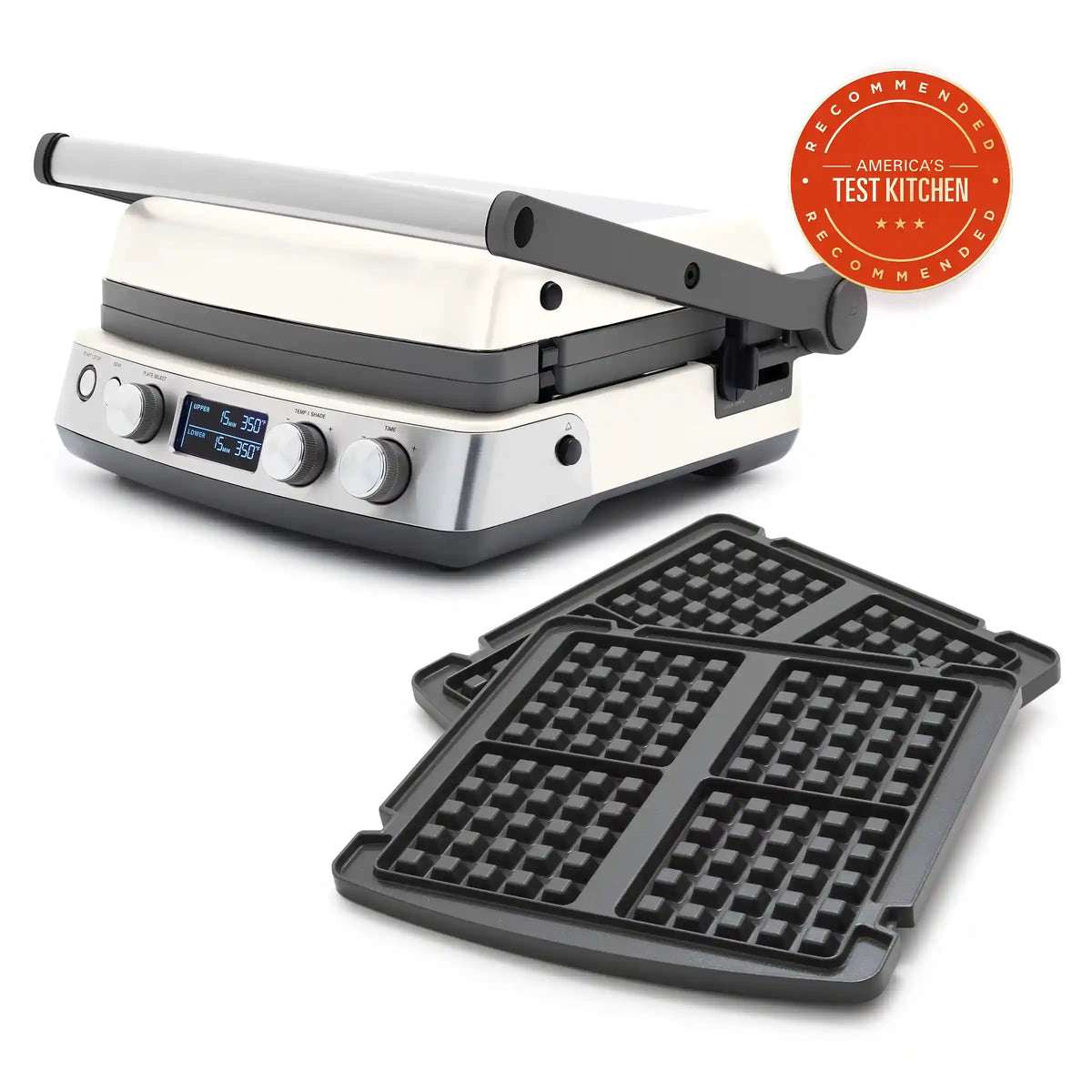 Elite Multi Grill & Griddle with Waffle Plates | Cloud Cream