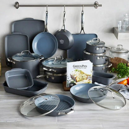 Valencia Pro and Premiere Ovenware 24-Piece Set | Gray