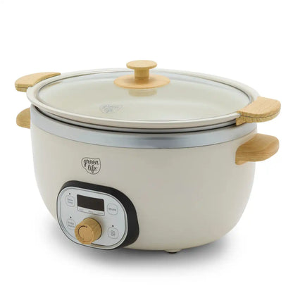 GreenLife Healthy 6-Quart Slow Cooker | Cream