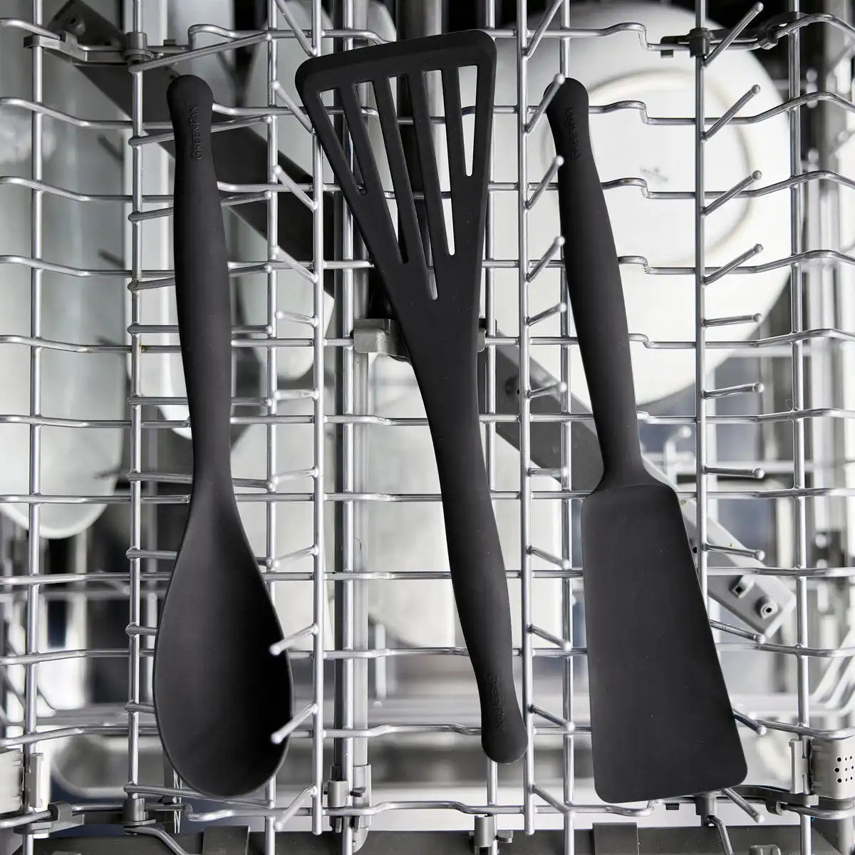 Premiere Silicone Deep Rectangle Spoon | Black