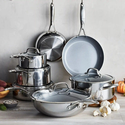 Valencia Pro Stainless Steel 10-Piece Cookware Set