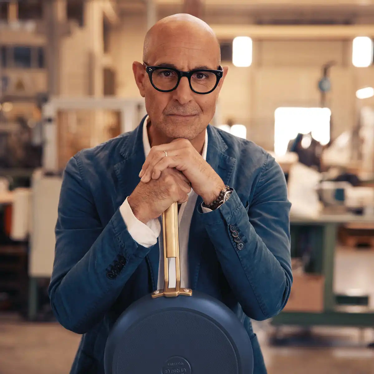 Stanley Tucci™ Ceramic Nonstick 4-Piece Saucepan Set | Marino Blue